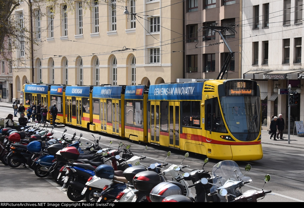 Streetcars in Basle, Switzerland